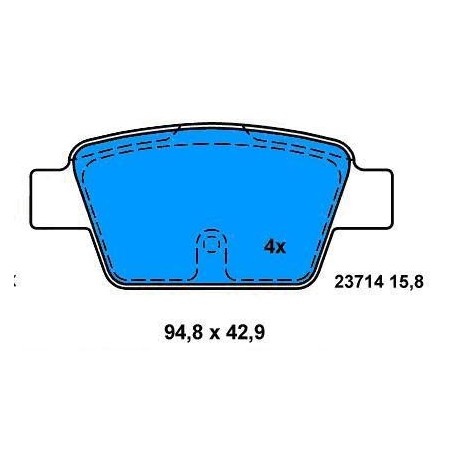 Rear Brake pads STILO FUEL & JTD