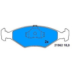 Front brake pads DUNA/FIORINO FROM 88 TO 93 narrow range