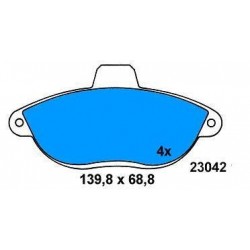 Front brake pads ULYSSE/SCUDO