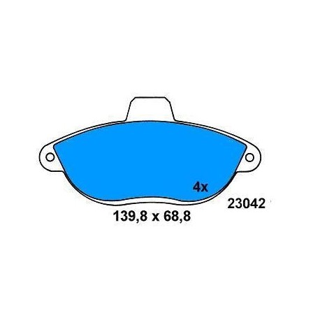 Front brake pads ULYSSE/SCUDO