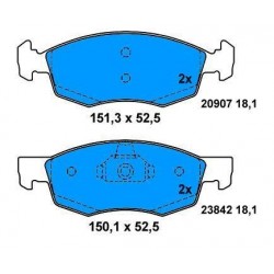 Front brake pads DOBLO FROM 2000