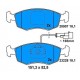 Front brake pads PALIO With ventilated discs