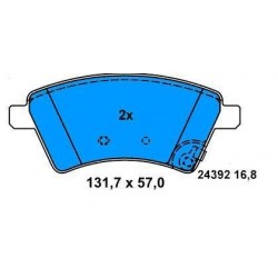 Front brake pads FIAT SEDICI