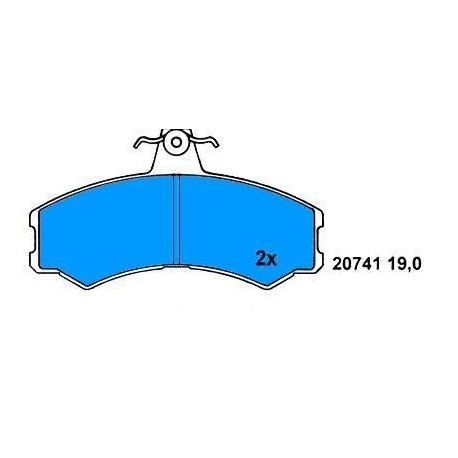 Front brake pads DUCATO 82