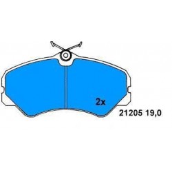 Front brake pads DUCATO 2.5D-2.5 TD since 1988