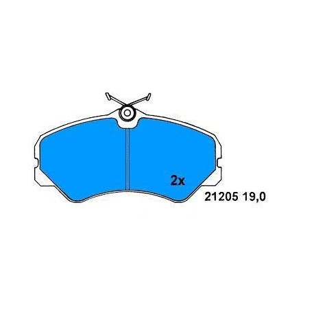 Front brake pads DUCATO 2.5D-2.5 TD since 1988