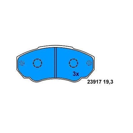Front brake pads DUCATO 1.9-2.5 TD since 1994