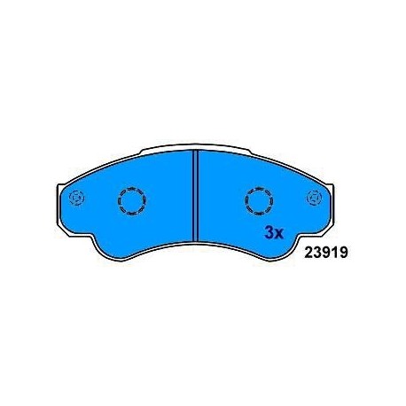 Front brake pads DUCATO 2.8 JTD SINCE 2002