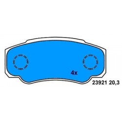 Rear Brake pads DUCATO SINCE 1994