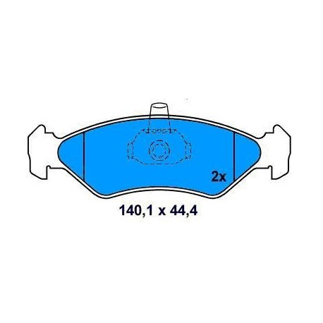 Front brake pads FORD FIESTA III-IV SINCE 89 1.4.-18 FORD KA SINCE 96 