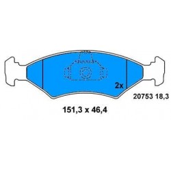 Pattini Ant FORD FIESTA IV 1.4 16v dal 95.PUMA–SIERRA-ESCORT BENZ.