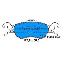 Front brake pads FOCUS  TD