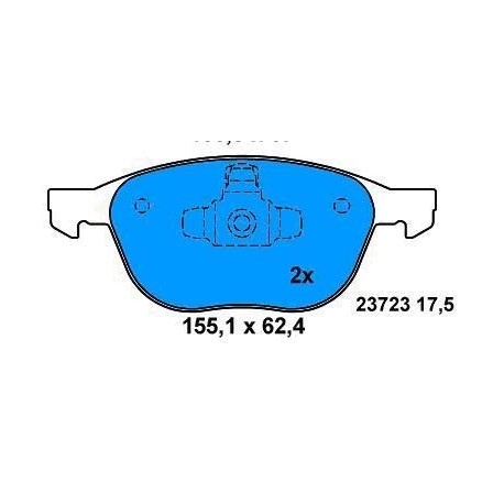 Front brake pads FOCUS II SERIES-FOCUS C-MAX KUGA 2008