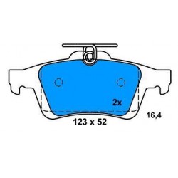 Rear Brake pads FOCUS II SERIES FOCUS C-MAX