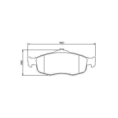 Front brake pads MONDEO S/SEGN SINCE 1999