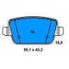 Rear Brake pads GALAXI  S.MAX