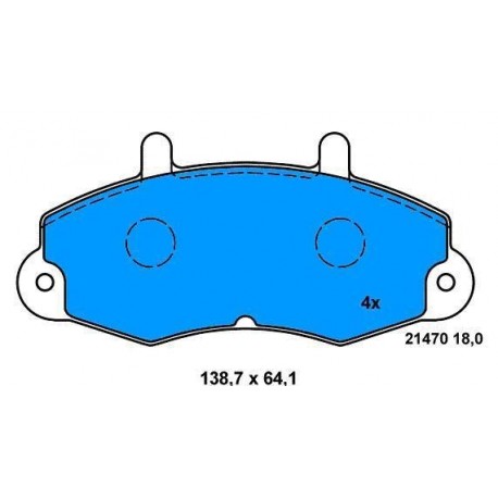 Pattini Anteriori TRANSIT 92