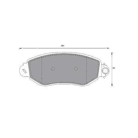 Front brake pads TRANSIT 2.9-2.4 since 2000