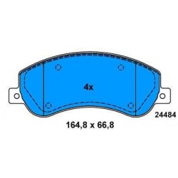 Front brake pads since 2006 TRANSIT RWD
