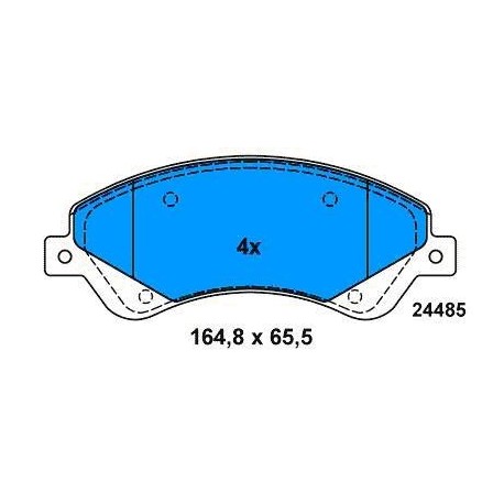 Front brake pads since 2006 TRANSIT FWD