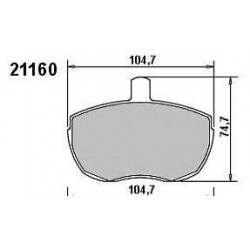 Front Brake pads DAILY I SERIES