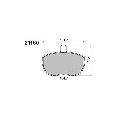 Front Brake pads DAILY I SERIES