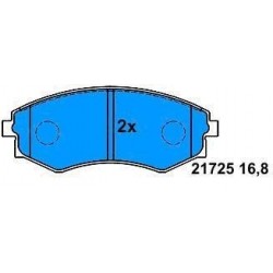 Front Brake pads HUNDAY COUPE’ LANTRA-SONATA