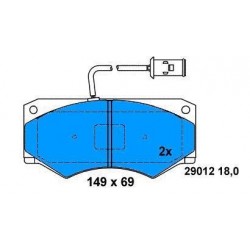 Front Brake pads DAILY SINCE 1996