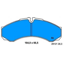 Front Brake pads WITH CLOTHES AND RECOMMENDED WEAR DAILY 35C17