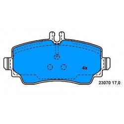 Front Brake pads CLASS A FROM 98 TO 2004