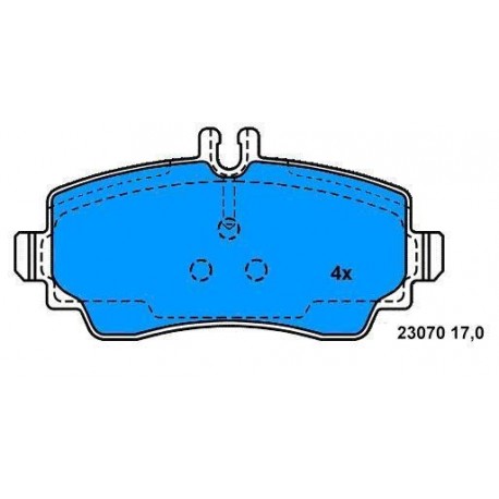 Pattini Anteriori CLASSE A DAL 98 AL 2004