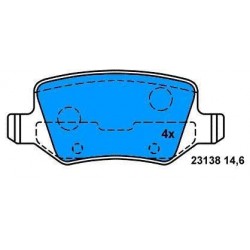 Rear Brake pads Class A Class B