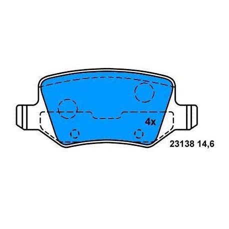 Rear Brake pads Class A Class B