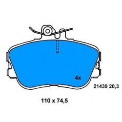 Rear Brake pads CLASS C (W202) SINCE 1998