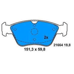 Rear Brake pads Class E (W210) CLASS C (W202) SINCE 1995