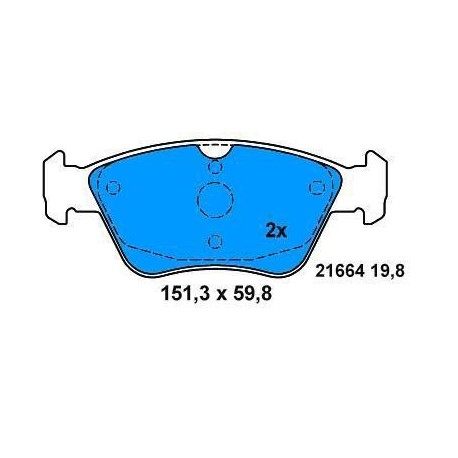 Rear Brake pads Class E (W210) CLASS C (W202) SINCE 1995