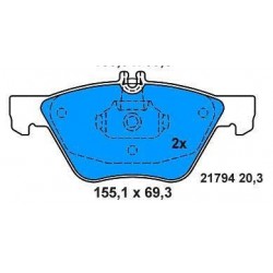 Front Brake pads MERC CLASS E 270