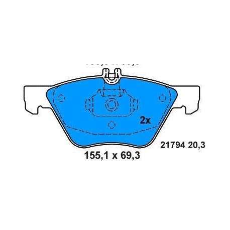 Front Brake pads MERC CLASS E 270