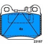 Rear Brake pads MERCERDES M-ML FROM 99 TO 2005