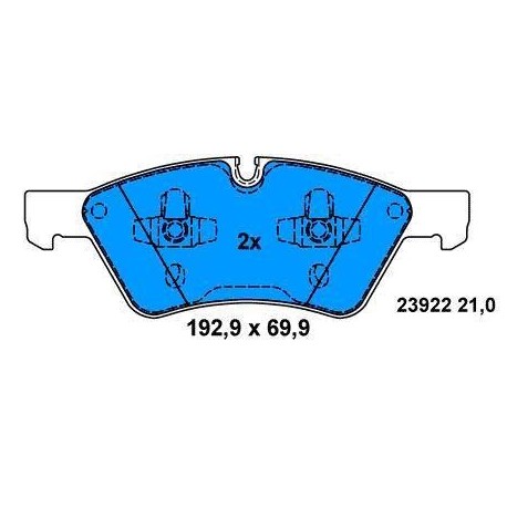 Front Brake pads MERCEDES ML