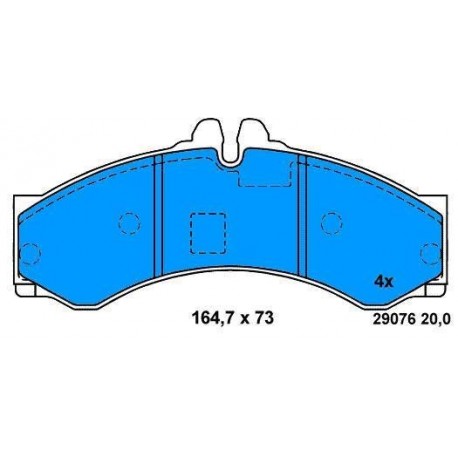 Front Brake pads MERCEDES SPRINTER 412