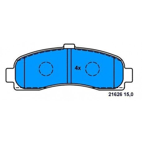 Pattini Anteriori NISSAN MICRA dal 92 al 2002