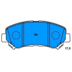 Front Brake pads NISSAN QUASQUAI