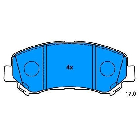 Front Brake pads NISSAN QUASQUAI