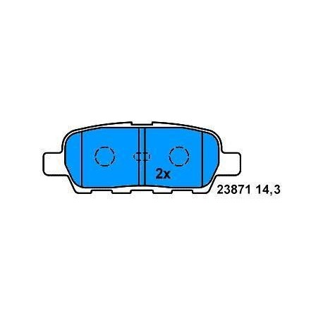 Rear Brake pads NISSAN QUASQUAI