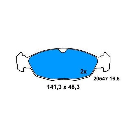 Front Brake pads CORSA (ORIGINAL MIXING)