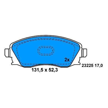 Front Brake pads CORSA C SINCE 2000