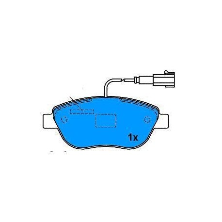 Front brake pads CORSA D 1.3 CDTI since 2006