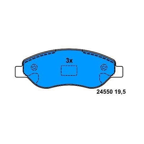 Front brake pads CORSA D 1.7 CDTI since 2006