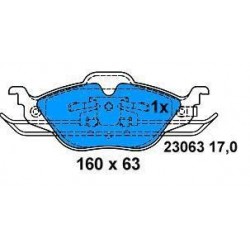 Front brake pads ASTRA G 98